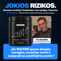MAVERIK - Natūralaus testosterono palaikymas